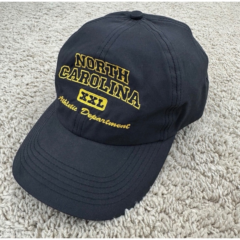 North Carolina XXL Athletic Department Hat Falcon Headwear Black Adjustable Cap